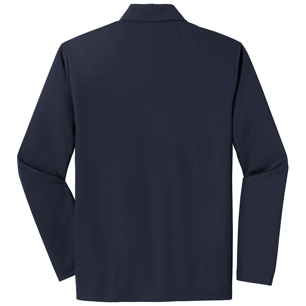 Sport-Tek Men's True Navy PosiCharge RacerMesh Long Sleeve Polo