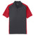 Sport-Tek Men's Iron Grey/True Red Colorblock Micropique Sport-Wick Polo