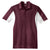 Sport-Tek Men's Maroon/White Side Blocked Micropique Sport-Wick Polo