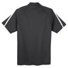 Sport-Tek Men's Iron Grey/ White PosiCharge Micro-Mesh Colorblock Polo