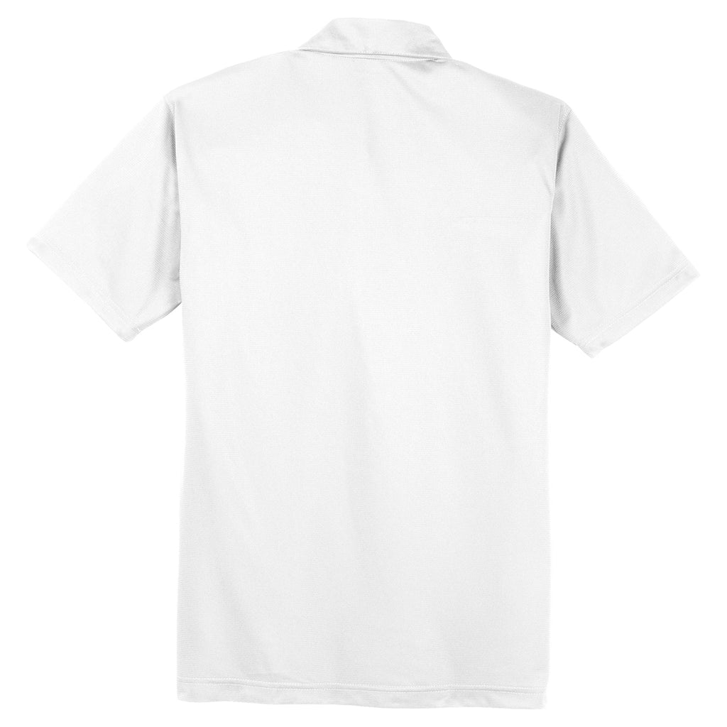 Sport-Tek Men's White PosiCharge Active Textured Polo