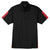 Sport-Tek Men's Black/True Red PosiCharge Active Textured Colorblock Polo