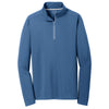 Sport-Tek Men's Dawn Blue Textured 1/4-Zip Pullover