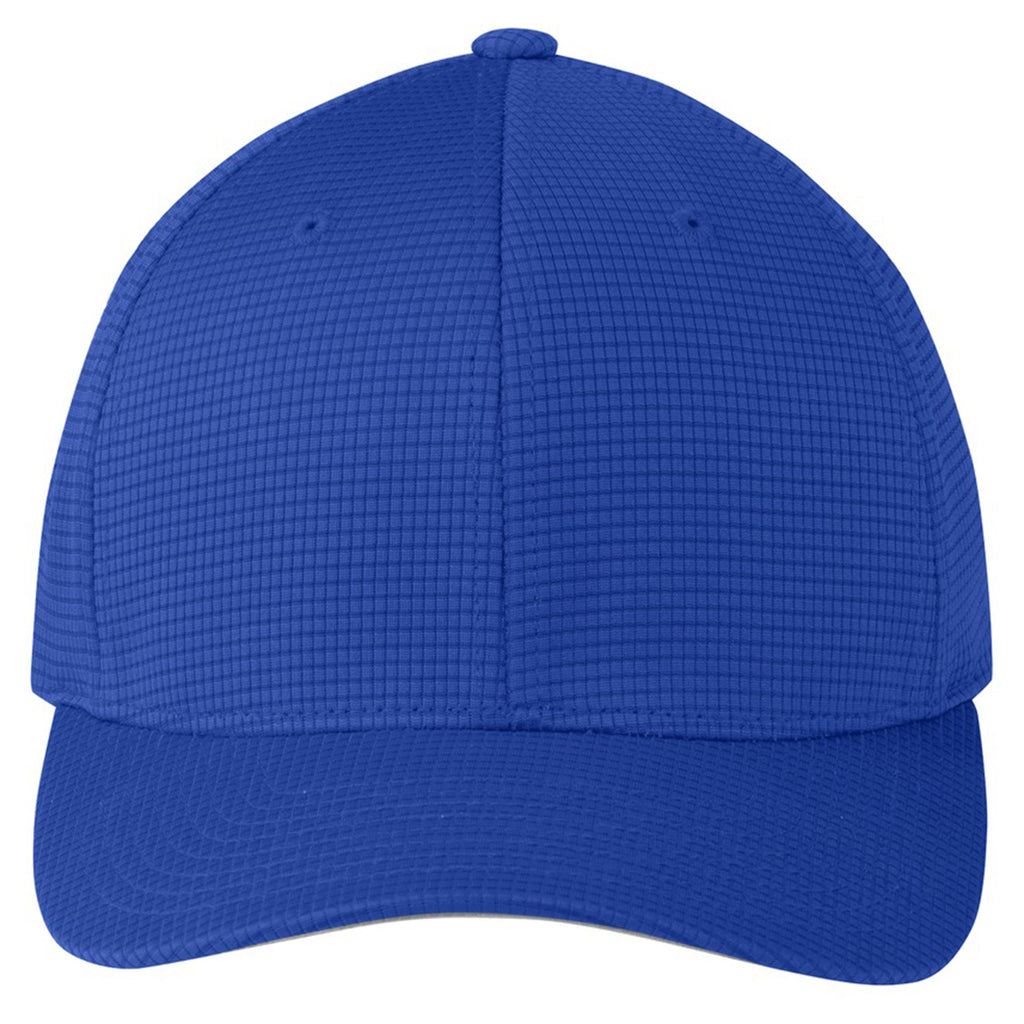 Sport-Tek True Royal Flexfit Grid Texture Cap