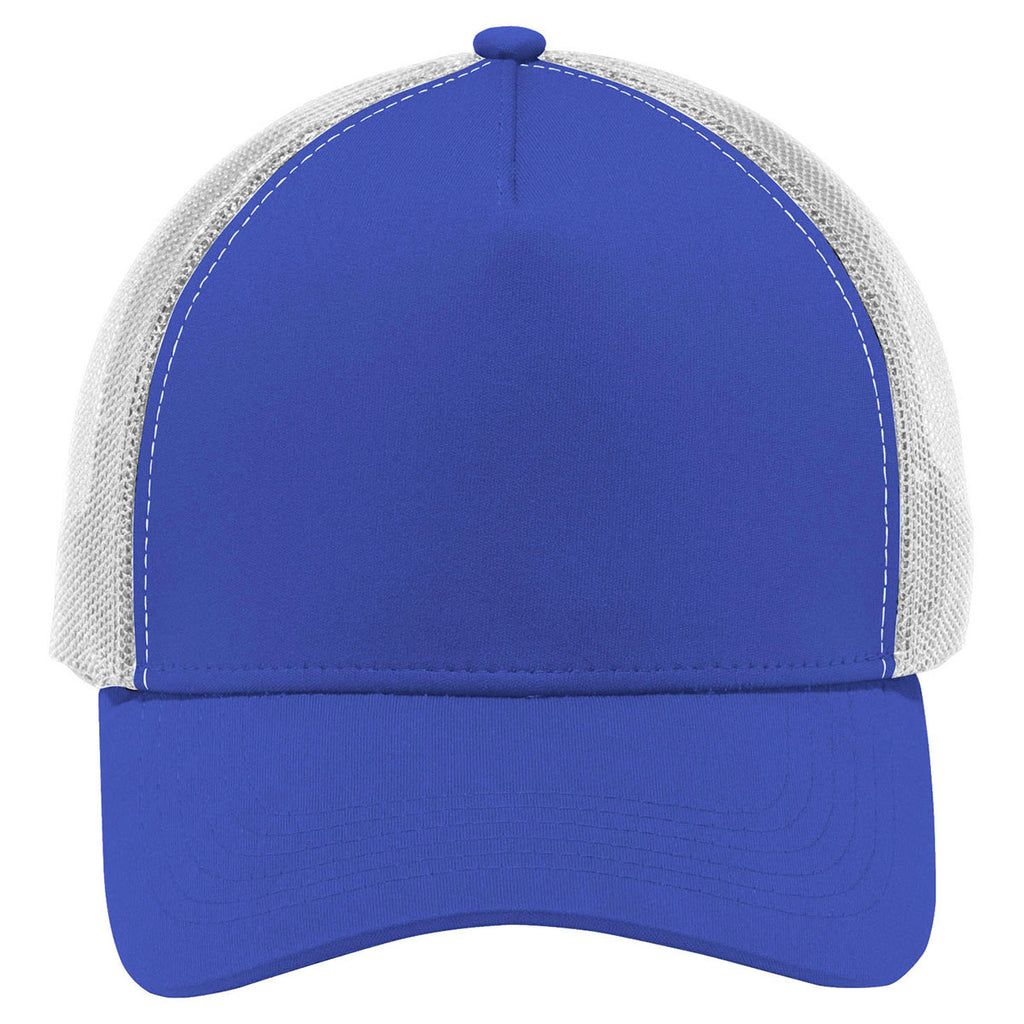 Sport-Tek True Royal/White PosiCharge Competitor Mesh Back Cap