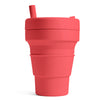 Stojo Coral 16 oz Biggie Collapsible Cup