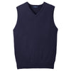Port Authority Men's Navy Value V-Neck Sweater Vest