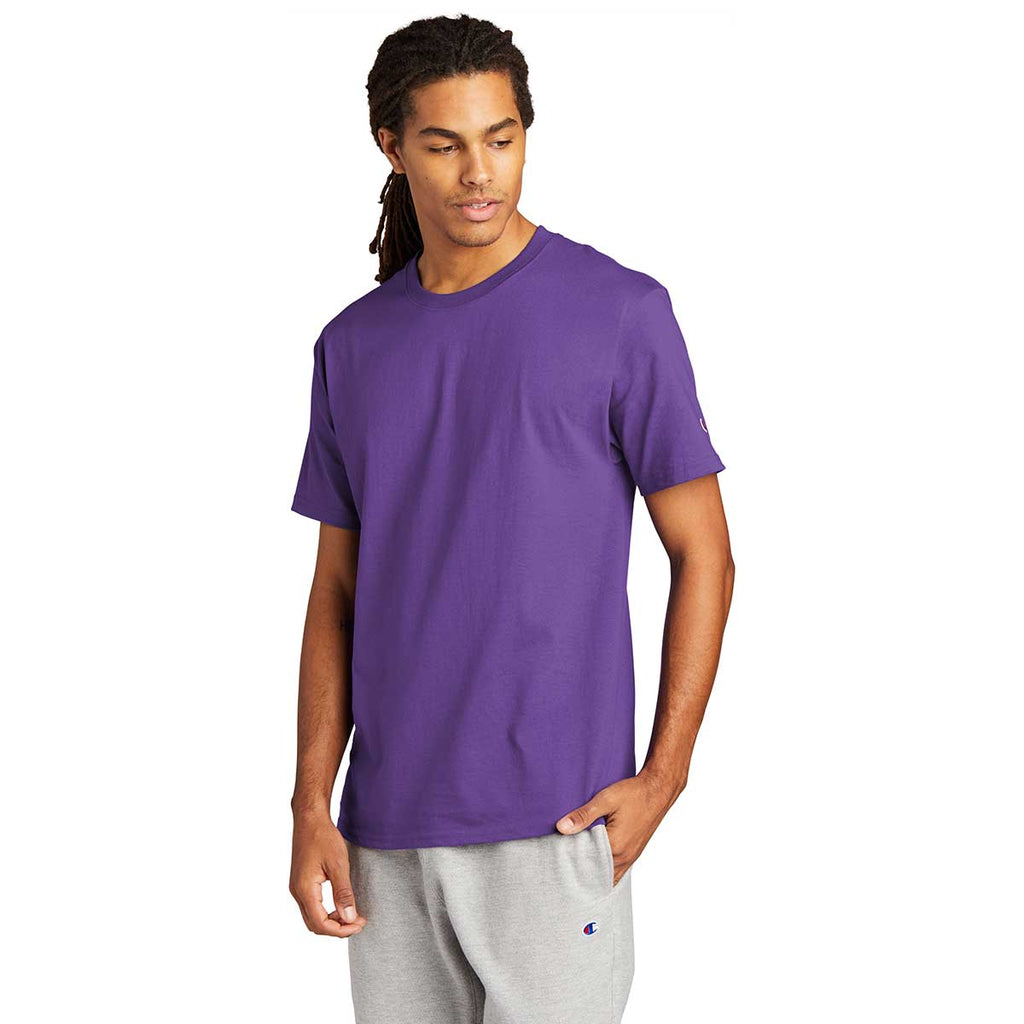 Champion Men's Purple Heritage 6-oz Jersey Tee