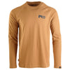 Timberland Men's Wheat Boot Core Reflective Pro Logo Long Sleeve T-Shirt