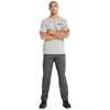 Timberland Men's Medium Grey Heather Core Reflective Pro Logo Short Sleeve T-Shirt