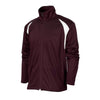 BAW Men's Maroon/White Colorblock Tricot Jacket