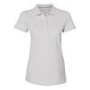 Tommy Hilfiger Women's Light Grey Heather Classic Fit Ivy Pique Sport Shirt