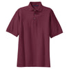 Port Authority Men's Burgundy Tall Pique Knit Polo