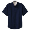Port Authority Men's Navy/Light Stone Tall Short Sleeve Easy Care Shirt