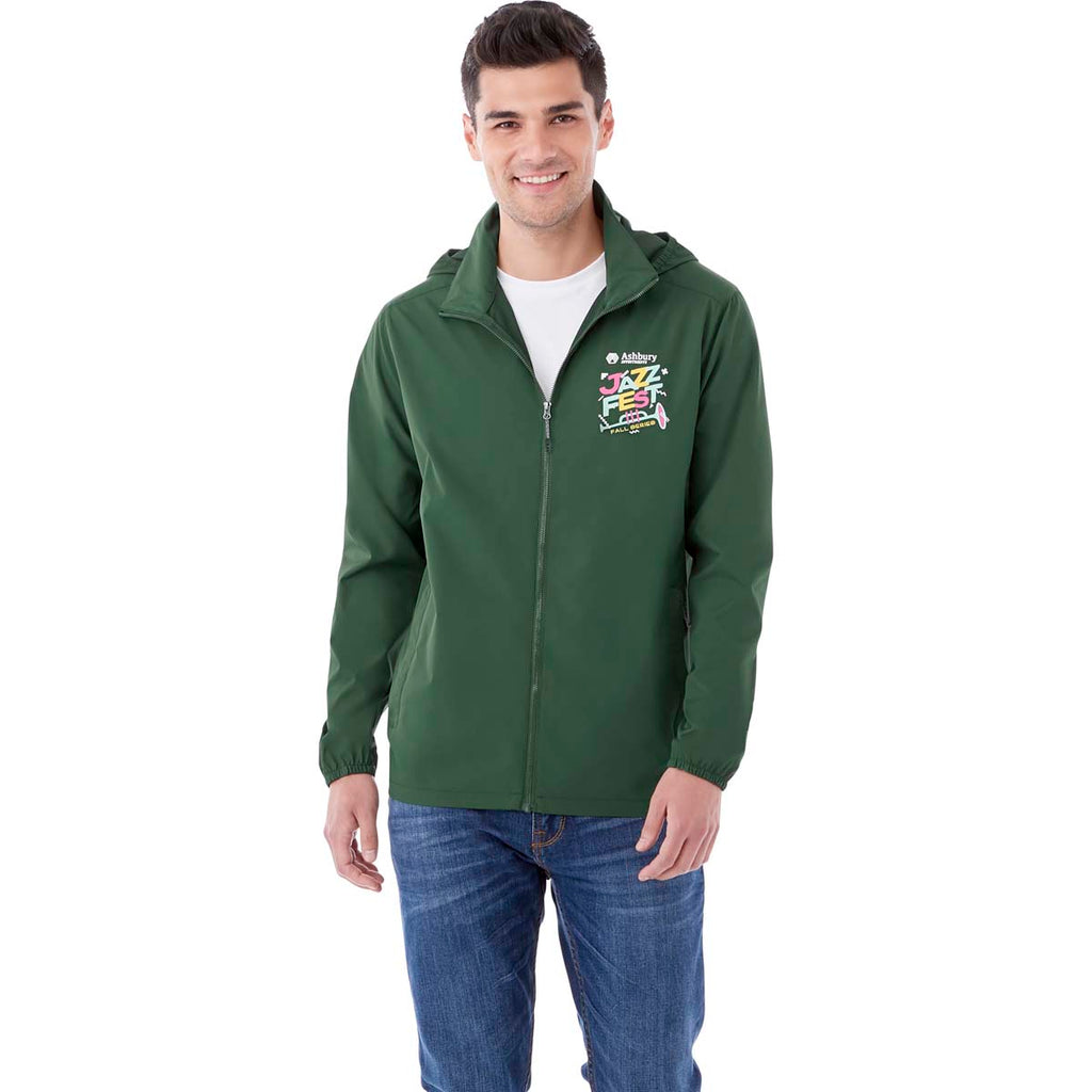 Elevate Men's Forest Green Toba Packable Jacket