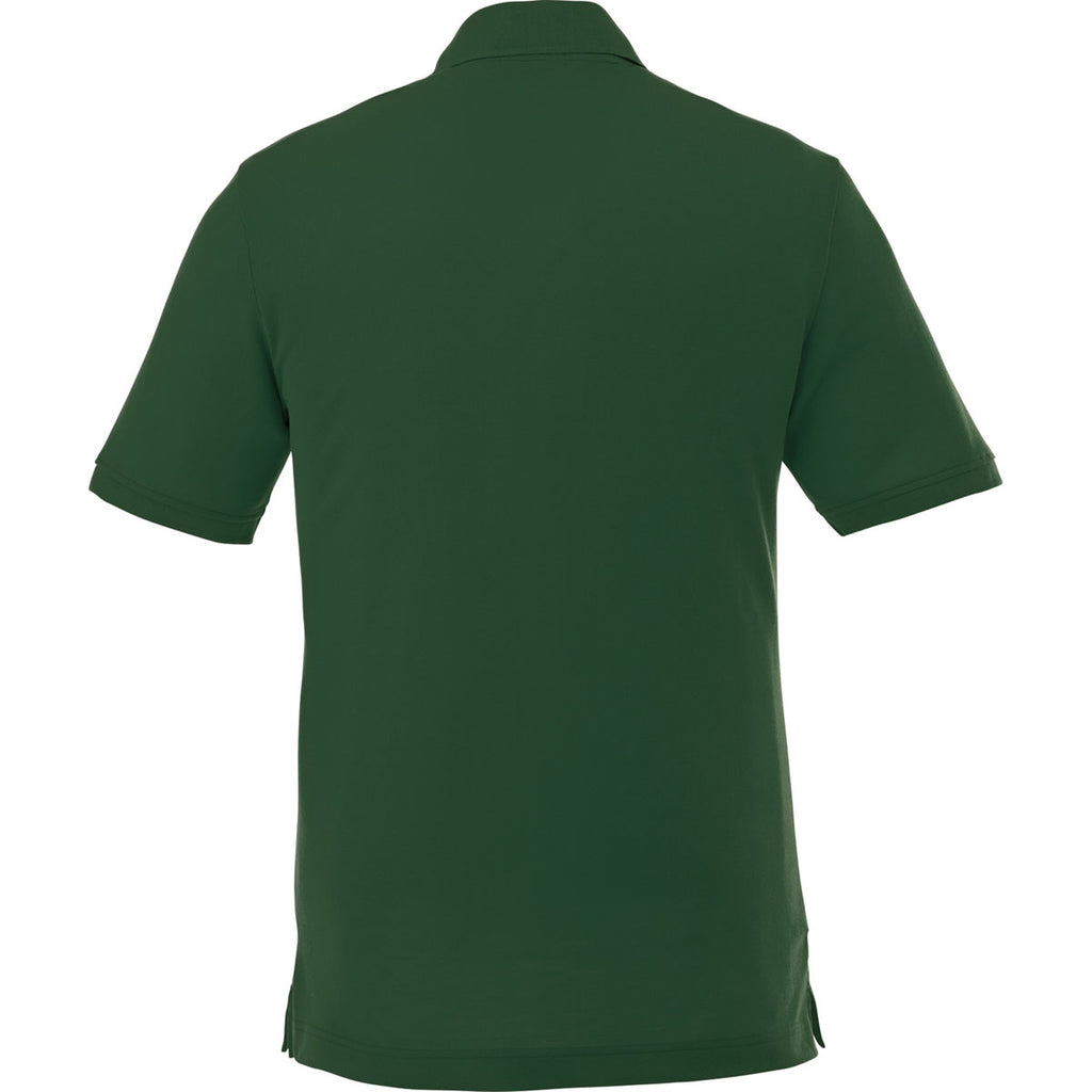 Elevate Men's Forest Green Crandall Short Sleeve Polo