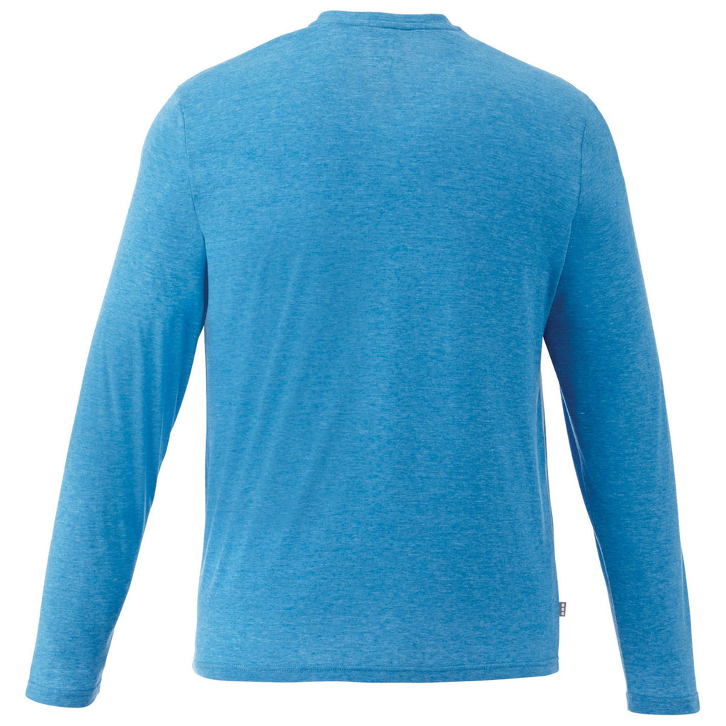 Elevate Men's Olympic Blue Heather Holt Long Sleeve Tee