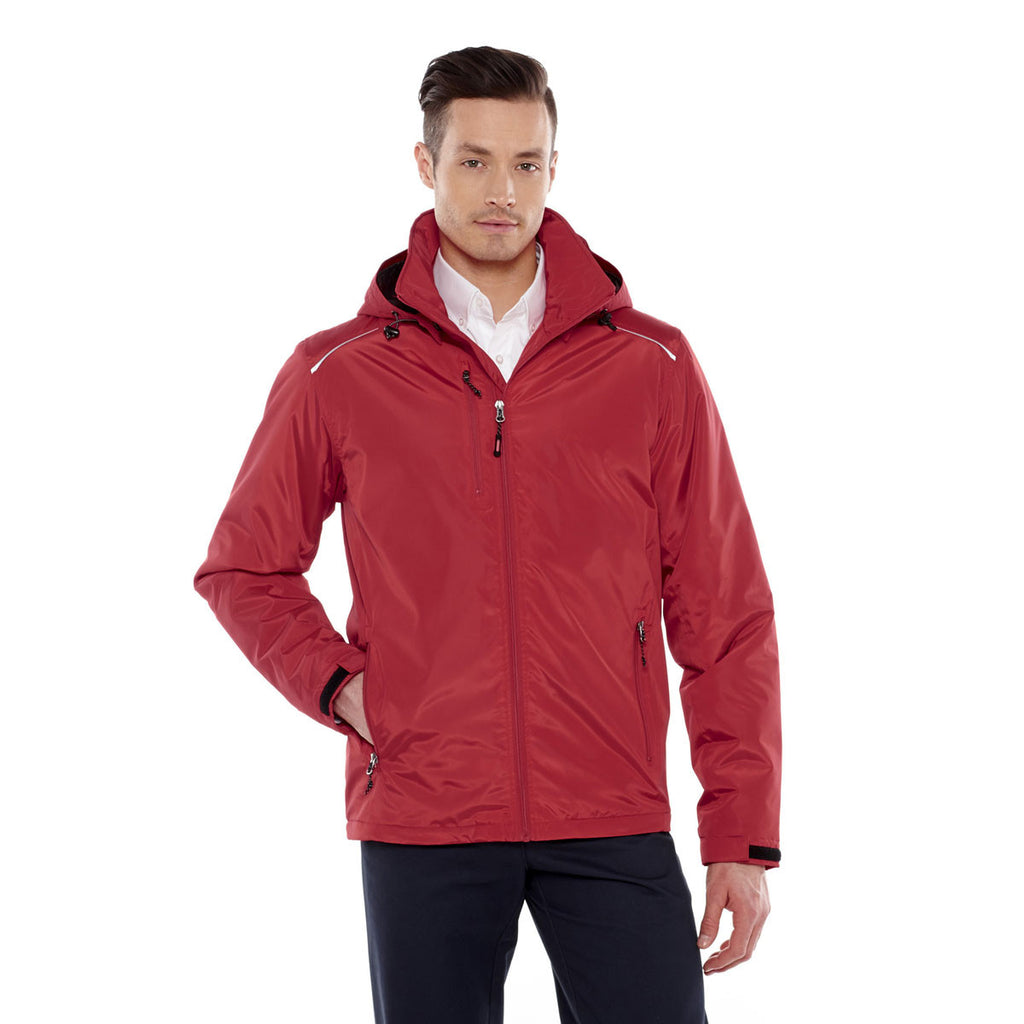 Elevate Men's Team Red Arden Fleece Lined Jacket