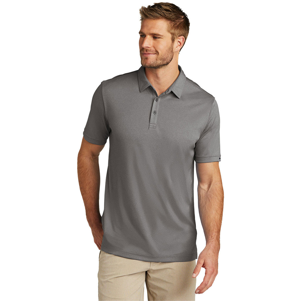 TravisMathew Men's Quiet Shade Grey Heather Coto Performance Polo