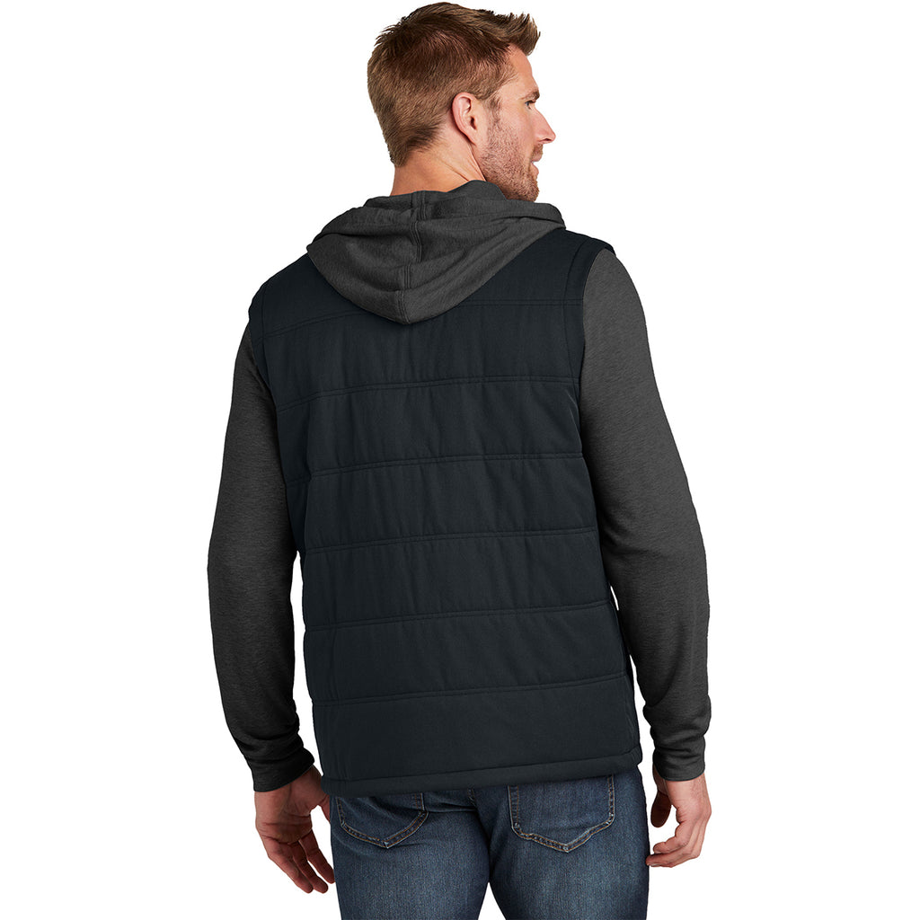 TravisMathew Men's Black/Black Heather Tides Up Hooded Jacket