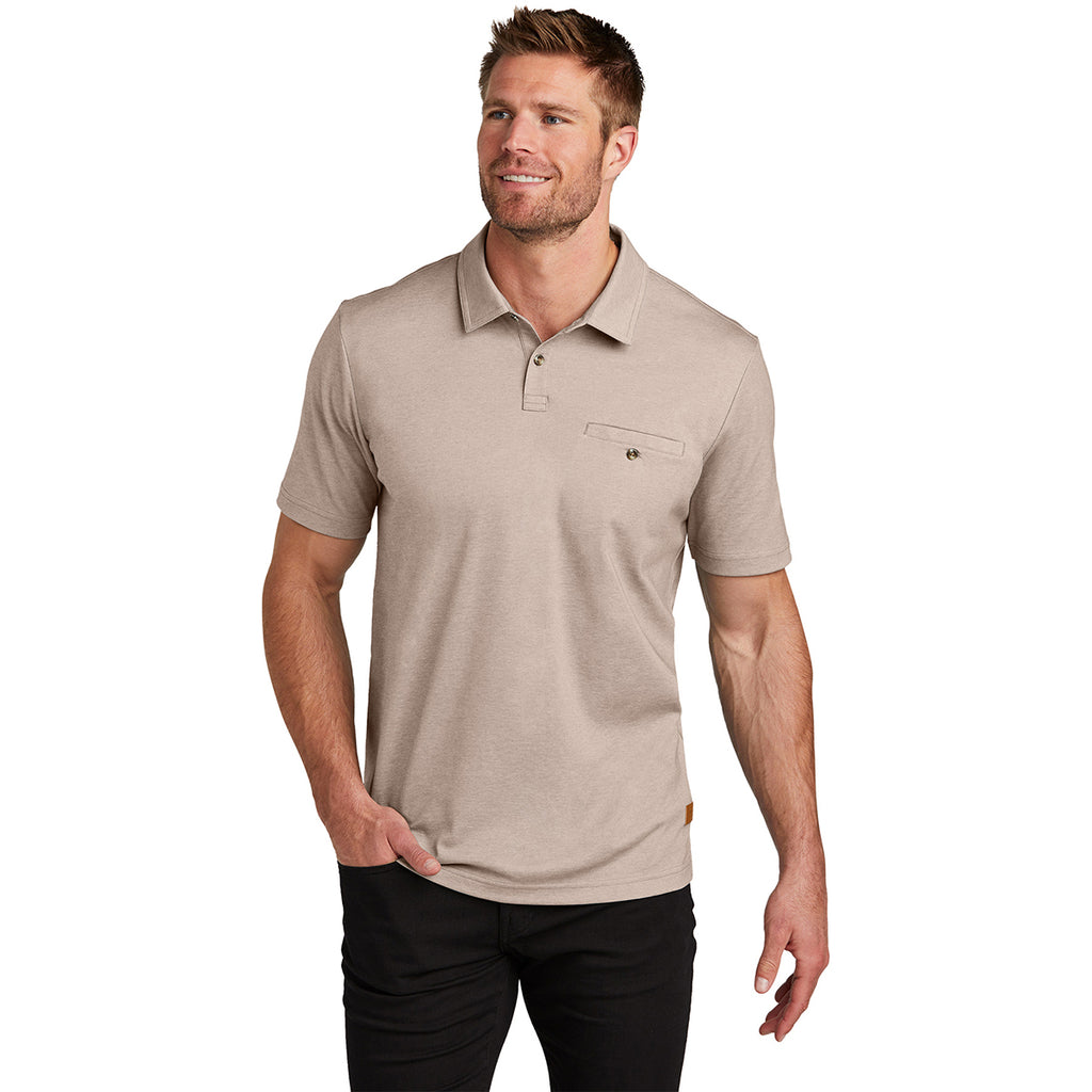 TravisMathew Men's Portabella Heather Sunsetters Pocket Polo