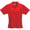 Elevate Women's Red Pico Short Sleeve Polo