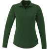 Elevate Women's Forest Green Mori Long Sleeve Polo