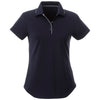 Elevate Women's Vintage Navy/Quarry Remus Short Sleeve Polo