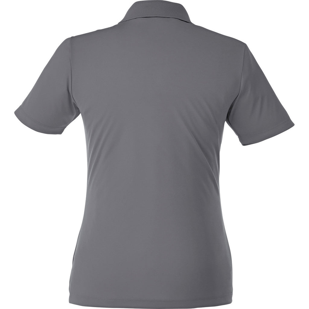 Elevate Women's Steel Grey Dade Short Sleeve Polo