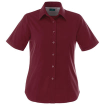 Elevate Women's Maroon Stirling Short Sleeve Shirt