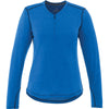 Elevate Women's Olympic Blue Heather Quadra Long Sleeve Shirt