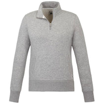 Roots73 Women's Grey Mix Paddlecreek Sueded Fleece Quarter Zip