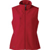 Elevate Women's Vintage Red Innis Bonded Fleece Vest
