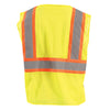 OccuNomix Men's Yellow Mesh Self-Extinguishing Two-Tone Vest with Quick Release Zipper