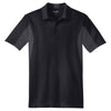 Sport-Tek Men's Black/ Iron Grey Tall Side Blocked Micropique Sport-Wick Polo