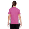 Team 365 Women's Sport Charity Pink Short-Sleeve Athletic V-Neck Tournament Jersey