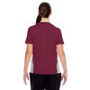 Team 365 Women's Sport Maroon Short-Sleeve Athletic V-Neck Tournament Jersey