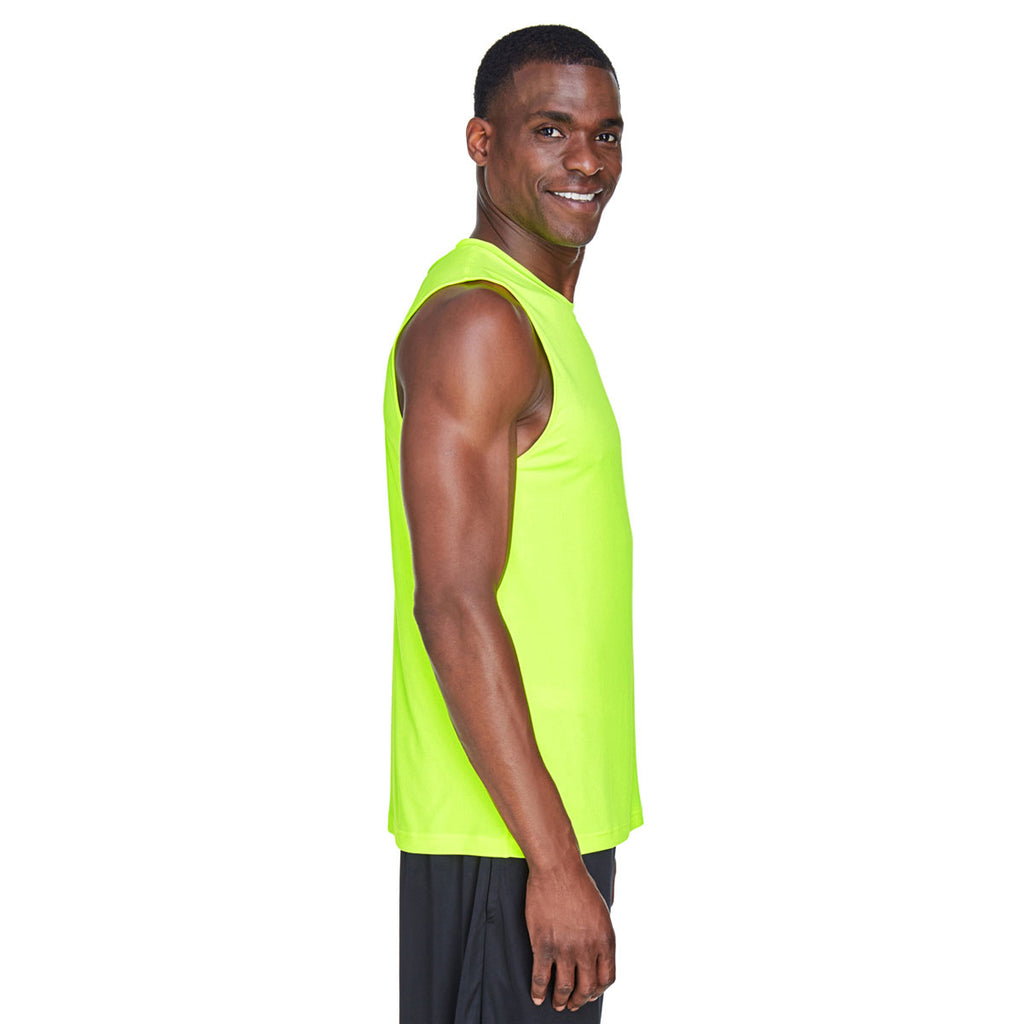 Team 365 Men's Safety Yellow Zone Performance Muscle T-Shirt