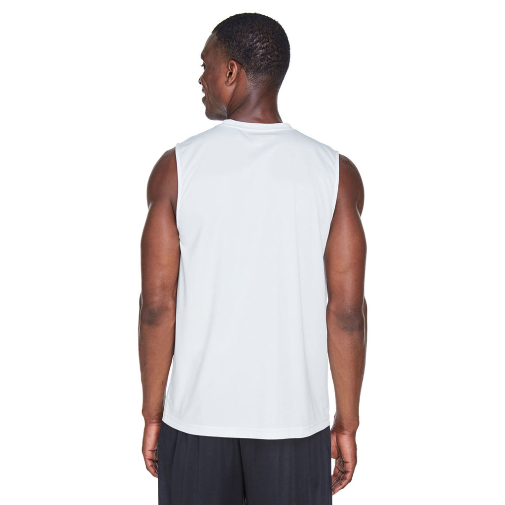 Team 365 Men's White Zone Performance Muscle T-Shirt
