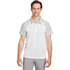 Team 365 Men's White/Sport Silver Command Snag-Protection Colorblock Polo