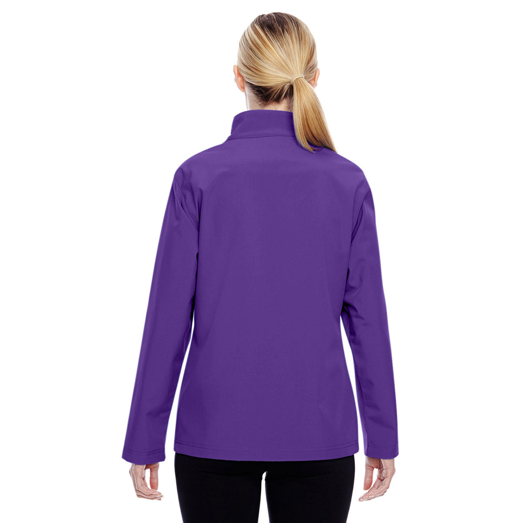 Team 365 Women's Sport Purple Leader Soft Shell Jacket