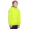 Team 365 Youth Safety Yellow Zone HydroSport Heavyweight Pullover Hooded Sweatshirt