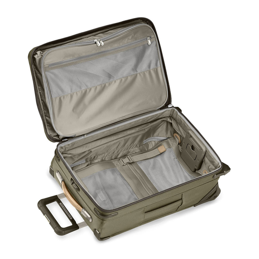 Briggs & Riley Olive Baseline Domestic Carry-On Expandable Upright