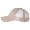 Outdoor Cap Khaki Debossed Stars and Stripes with Mesh Back