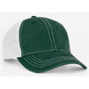Pacific Headwear Dark Green/White Vintage Adjustable Trucker Mesh Cap
