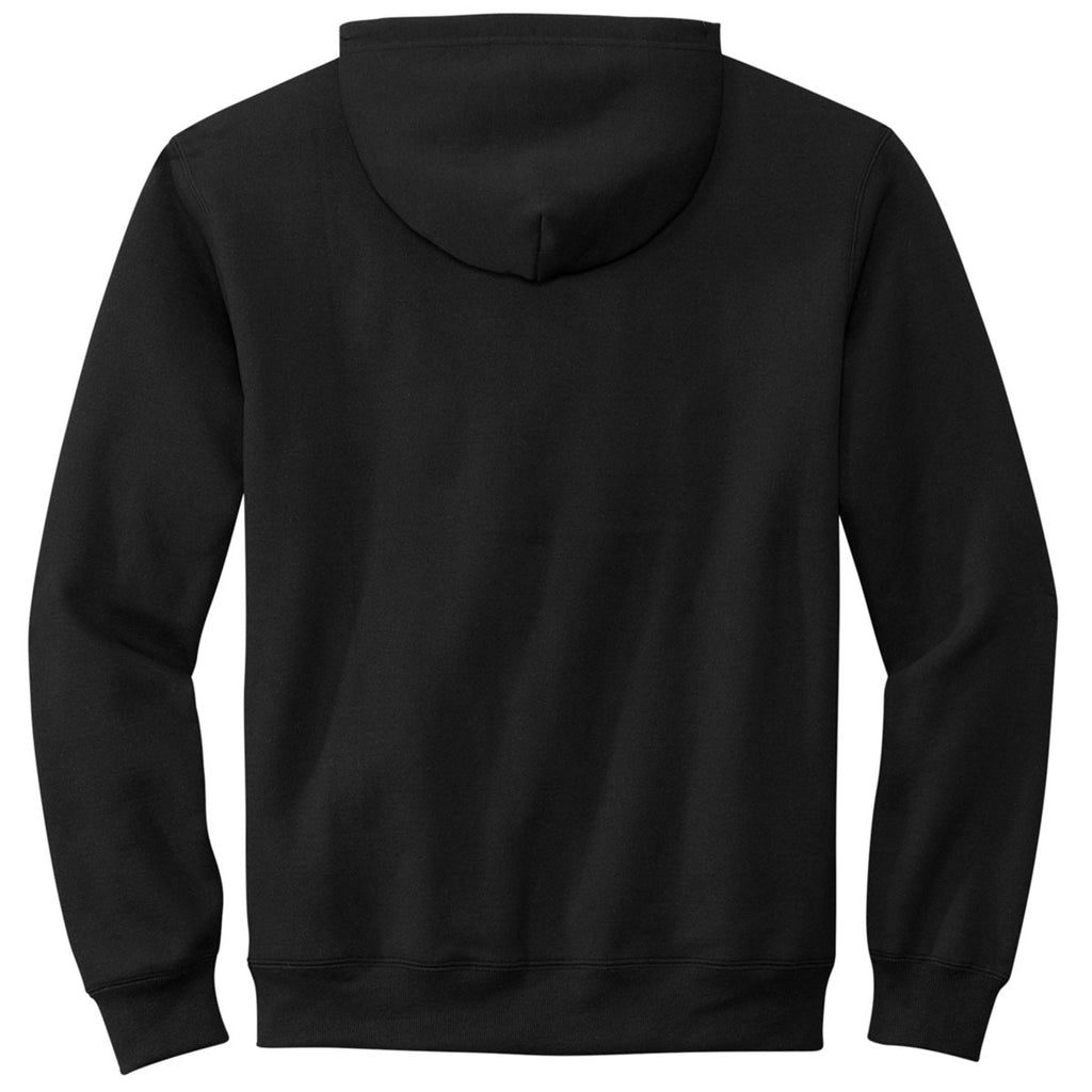 Volunteer Knitwear Men's Deep Black Chore Fleece Full-Zip Hoodie