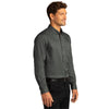 Port Authority Men's Storm Grey Long Sleeve SuperPro React Twill Shirt