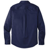 Port Authority Men's True Navy Long Sleeve SuperPro React Twill Shirt