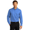 Port Authority Men's Ultramarine Blue Long Sleeve SuperPro React Twill Shirt