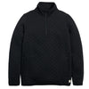 Marine Layer Women's Black Heather Corbet Quilted Pullover